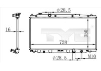 Radiator 712-0053 TYC