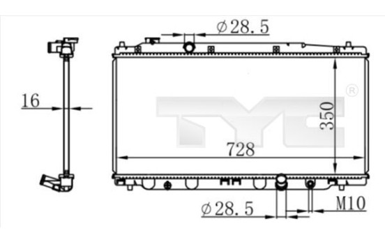 Radiator 712-0053 TYC
