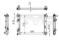 Radiator 717-0001 TYC