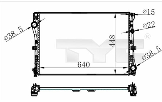 Radiator 721-0021 TYC