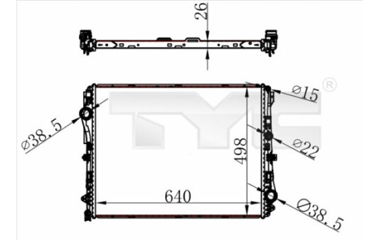 Radiator 721-0022 TYC