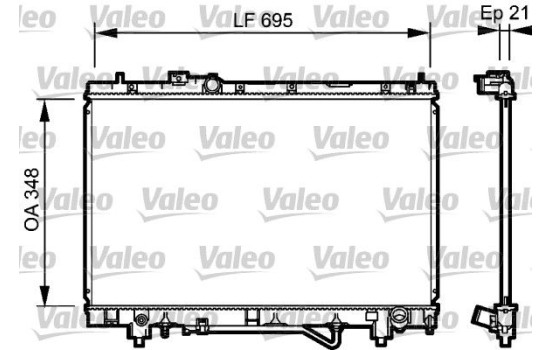Radiator 732420 Valeo