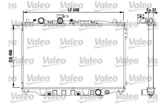Radiator 732538 Valeo