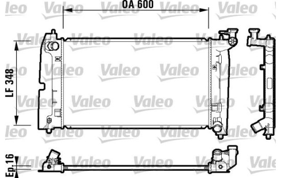Radiator 734199 Valeo