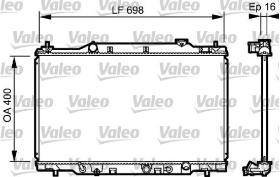 Radiator 734478 Valeo