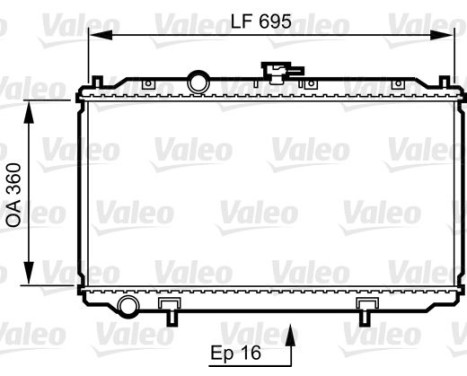 Radiator 734736 Valeo