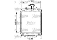 Radiator 735072 Valeo
