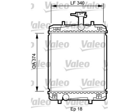 Radiator 735072 Valeo