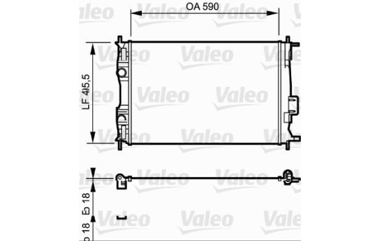 Radiator 735119 Valeo