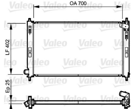 Radiator 735200 Valeo