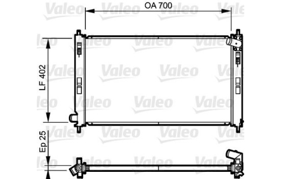 Radiator 735200 Valeo