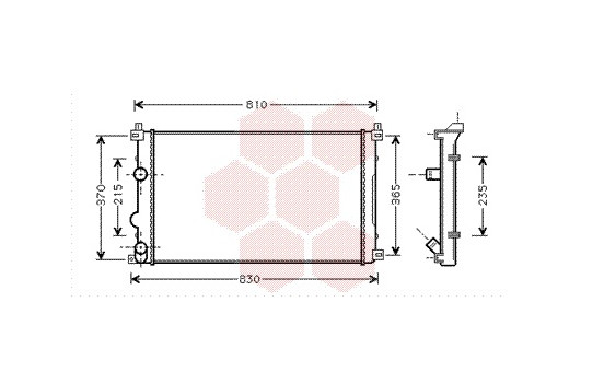 RADIATOR ARD 43002322X Van Wezel