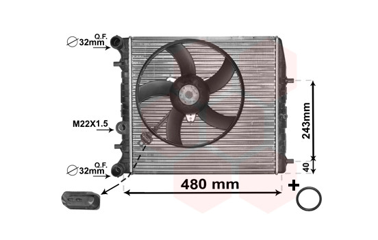 RADIATOR ARD 76002013X Van Wezel