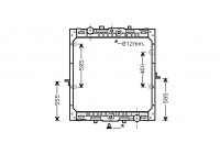 RADIATOR DAF 95,380 / 430/480 MT 97- 12002004 International Radiators