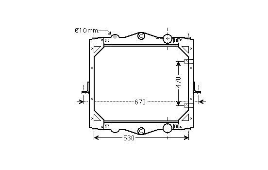 RADIATOR DAF LX55 220 01- 12002039 International Radiators
