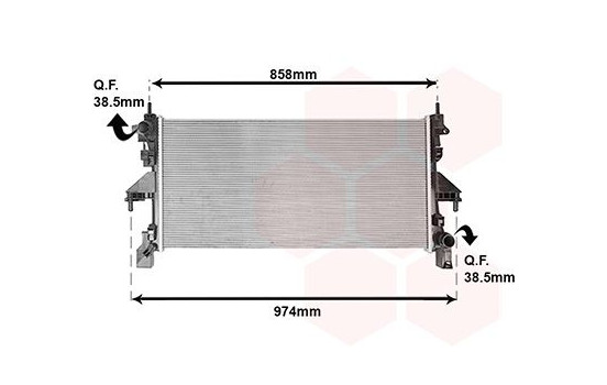 RADIATOR DIESEL 17012725 International Radiators