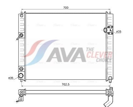 Radiator DN2482 Ava Quality Cooling