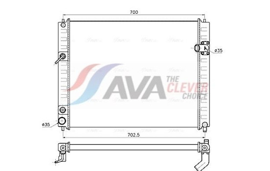 Radiator DN2482 Ava Quality Cooling
