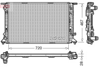 Radiator DRM02021 Denso