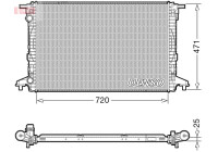 Radiator DRM02043 Denso