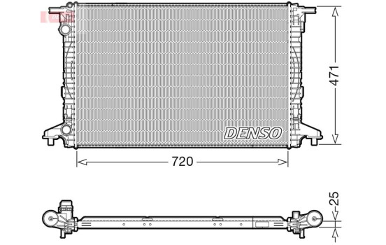 Radiator DRM02043 Denso