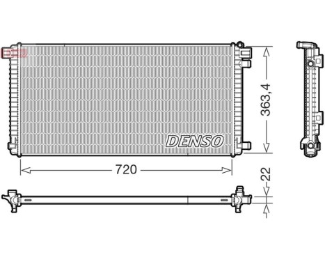 Radiator DRM02051 Denso