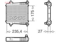 Radiator DRM05078 Denso