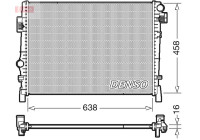 Radiator DRM09054 Denso