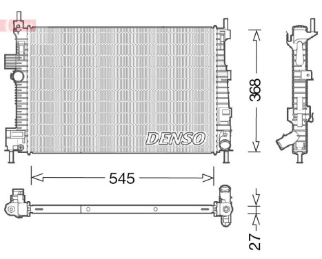 Radiator DRM10009 Denso