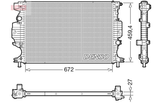 Radiator DRM10120 Denso