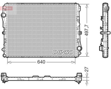 Radiator DRM17076 Denso