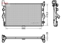 Radiator DRM17113 Denso