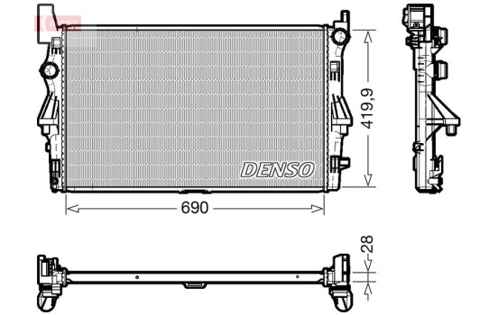 Radiator DRM17113 Denso