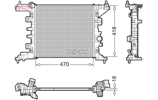Radiator DRM20121 Denso