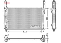 Radiator DRM20123 Denso