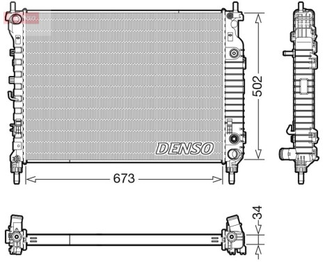 Radiator DRM20124 Denso