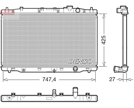 Radiator DRM40052 Denso