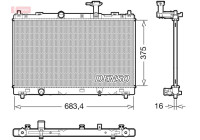 Radiator DRM47038 Denso