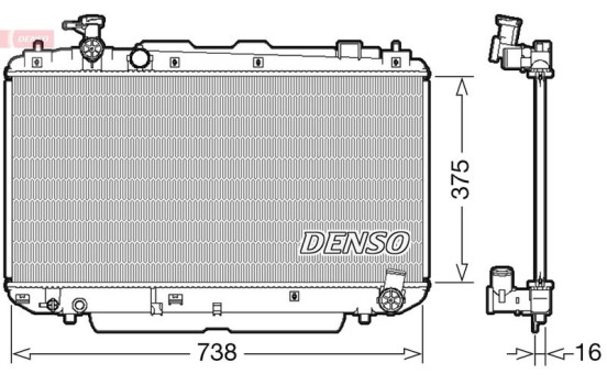 Radiator DRM50083 Denso