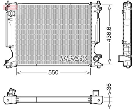 Radiator DRM51014 Denso