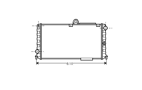Radiator, engine cooling 01002005 International Radiators