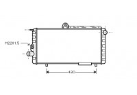 Radiator, engine cooling 01002007 International Radiators