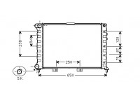 Radiator, engine cooling 01002029 International Radiators