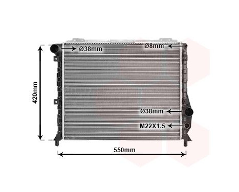Radiator, engine cooling 01002035 International Radiators, Image 2