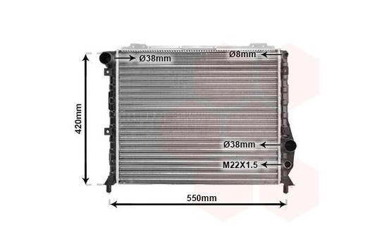 Radiator, engine cooling 01002035 International Radiators, Image 2