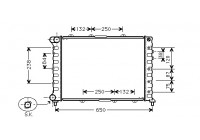 Radiator, engine cooling 01002038 International Radiators