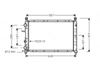 Radiator, engine cooling 01002051 International Radiators