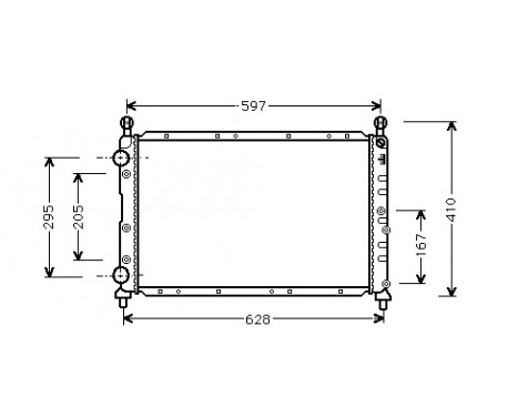 Radiator, engine cooling 01002068 International Radiators