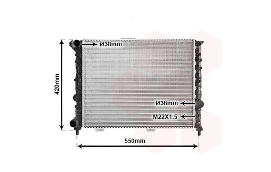 Radiator, engine cooling 01002069 International Radiators, Image 2