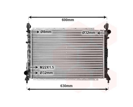 Radiator, engine cooling 01002076 International Radiators, Image 2